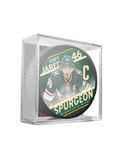 NHL Captain Series Jared Spurgeon Minnesota Wild Souvenir Hockey Puck In Cube