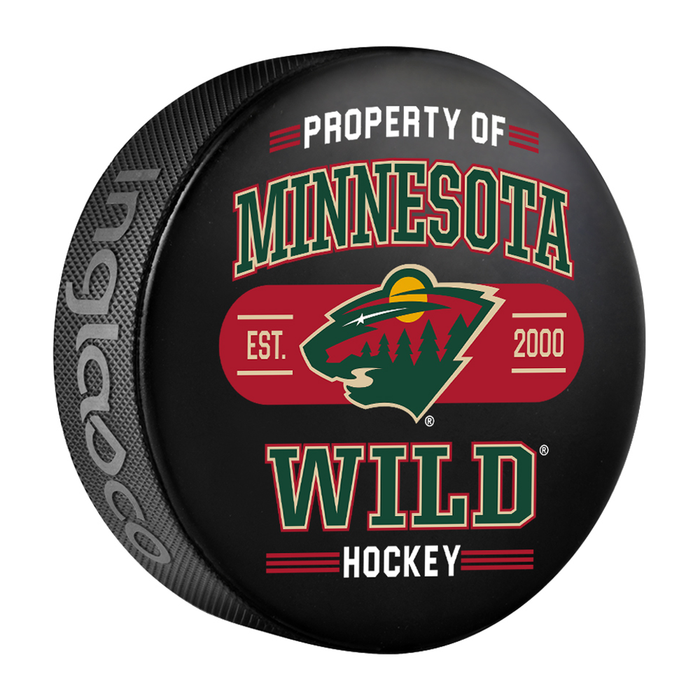 NHL Minnesota Wild Property Of Souvenir Collector Hockey Puck