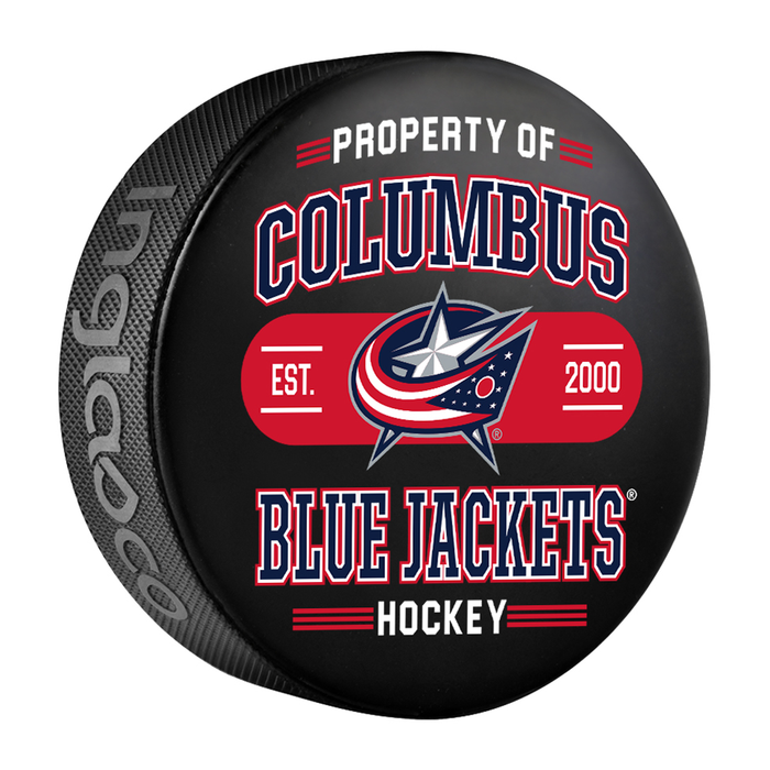 NHL Columbus Blue Jackets Property Of Souvenir Collector Hockey Puck