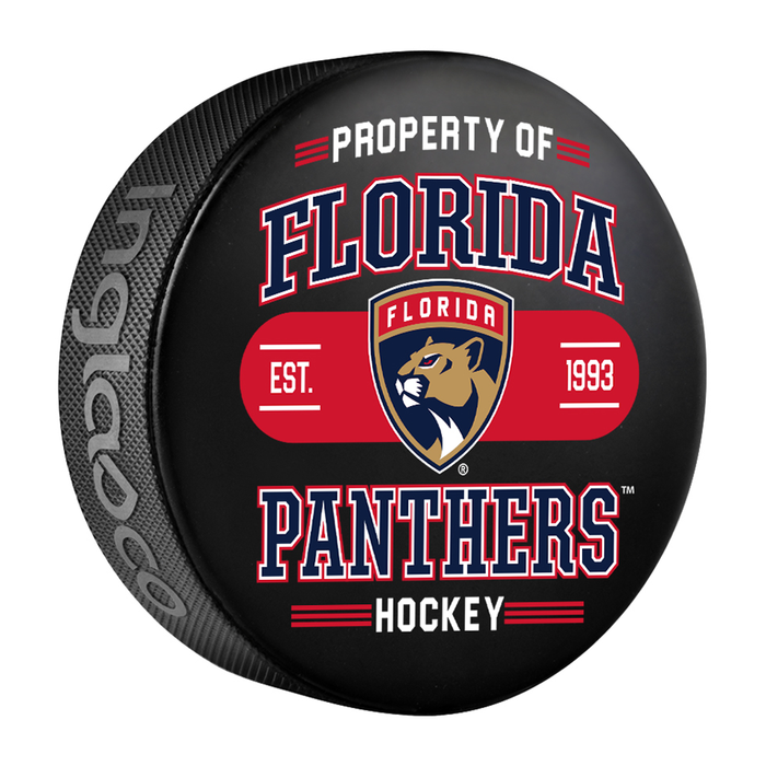 NHL Florida Panthers Property Of Souvenir Collector Hockey Puck