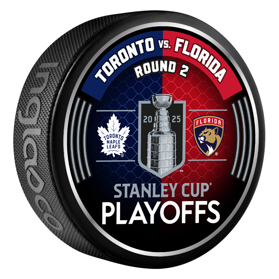 NHL 2025 Round 2 Playoffs Toronto Maple Leafs vs Florida Panthers Collector Puck