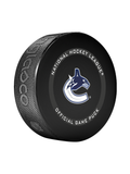 NHL Vancouver Canucks Officially Licensed 2023-2024 Team Game Puck Design In Cube - New Fan Blue