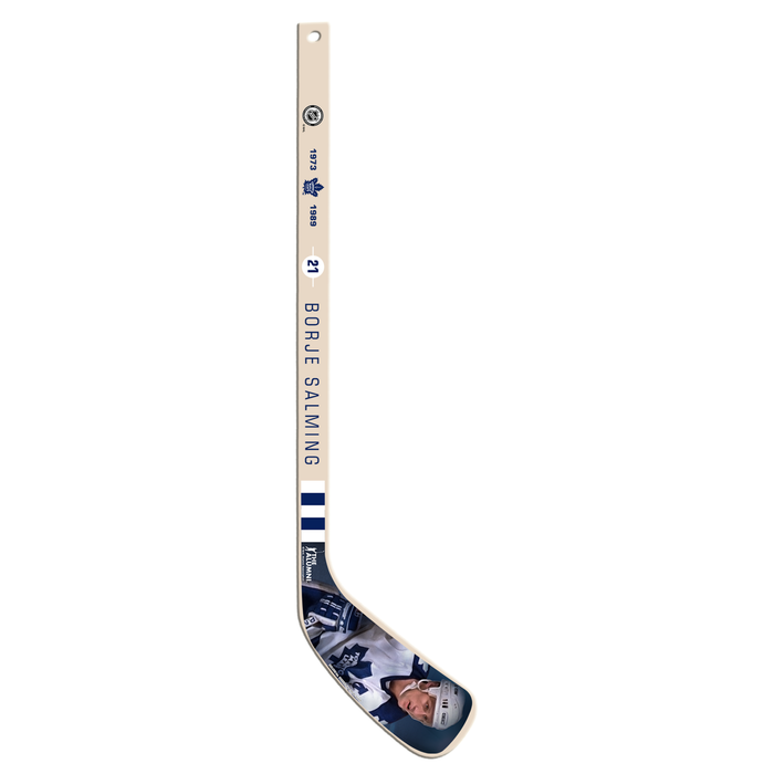 NHLAA Alumni Series Borje Salming Toronto Maple Leafs Wood Player Mini Stick