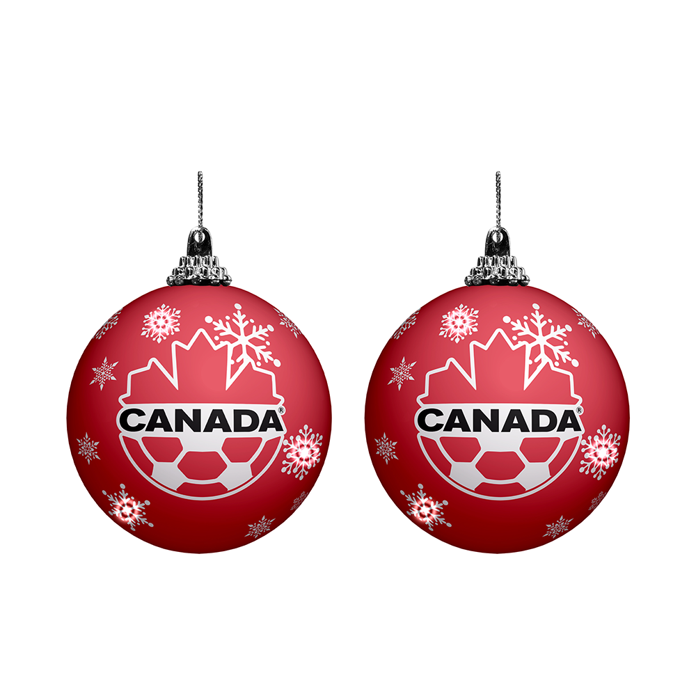 Canada Soccer Light-Up Ball Ornament