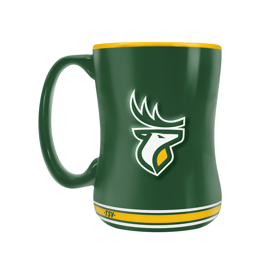 CFL Edmonton Elks Team Crest Sculpted Mug (14 oz)