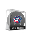 NHL Columbus Blue Jackets Hockey Puck Drink Coasters (4-Pack) In Cube