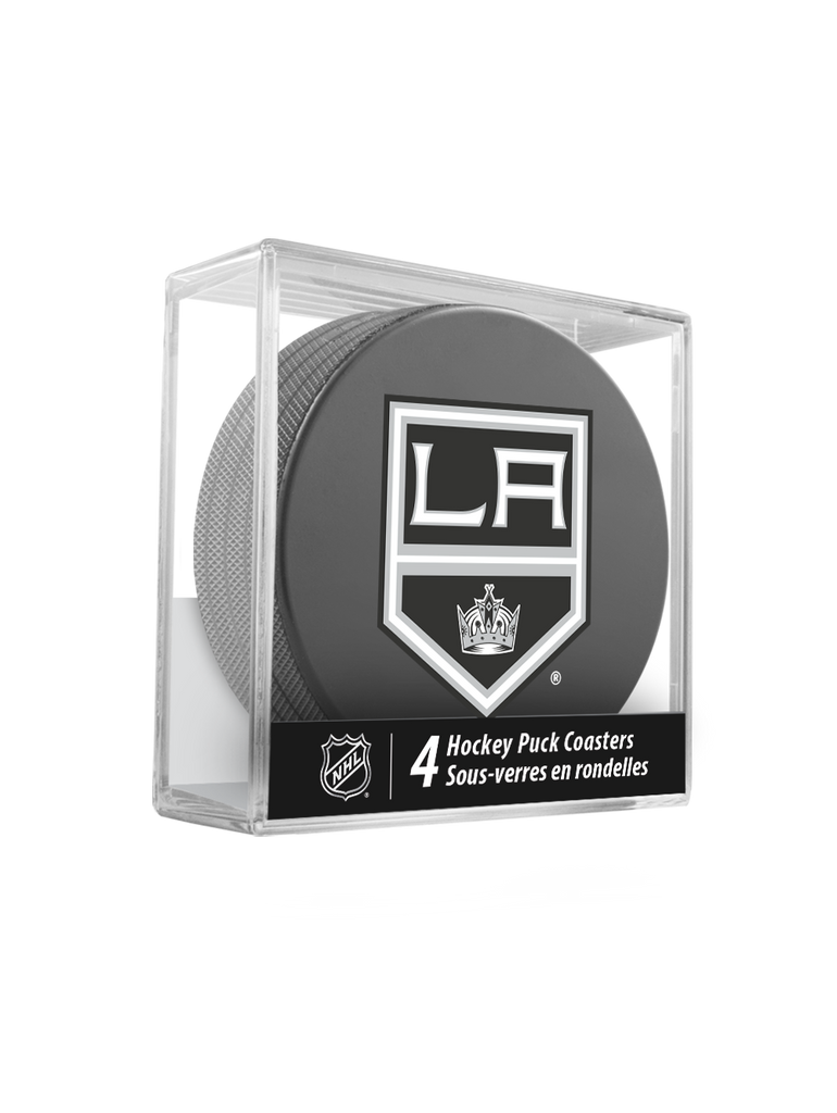 NHL Los Angeles Kings Hockey Puck Drink Coasters (4-Pack) In Cube