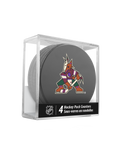 NHL Arizona Coyotes Hockey Puck Drink Coasters (4-Pack) In Cube