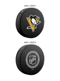 NHL Pittsburgh Penguins Ultimate Fan 3-Pack. Includes: 1 NHL Official Classic Souvenir Hockey Puck / 4 Coasters / 1 Media Device Holder