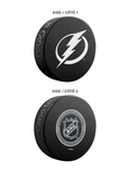NHL Tampa Bay Lightning Ultimate Fan 3-Pack. Includes: 1 NHL Official Classic Souvenir Hockey Puck / 4 Coasters / 1 Media Device Holder