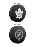 NHL Toronto Maple Leafs Ultimate Fan 3-Pack. Includes: 1 NHL Official Classic Souvenir Hockey Puck / 4 Coasters / 1 Media Device Holder