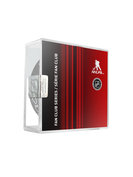 NHLPA Nick Suzuki #14 Rondelle de hockey souvenir des Canadiens de Montréal dans un cube