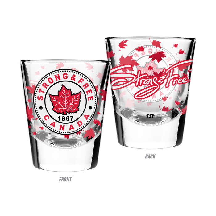 Verre à liqueur Strong and Free Canada de 2 oz