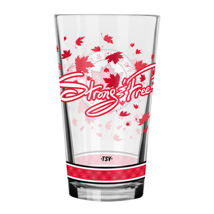 Strong and Free Canada 16 oz Mixing Glass