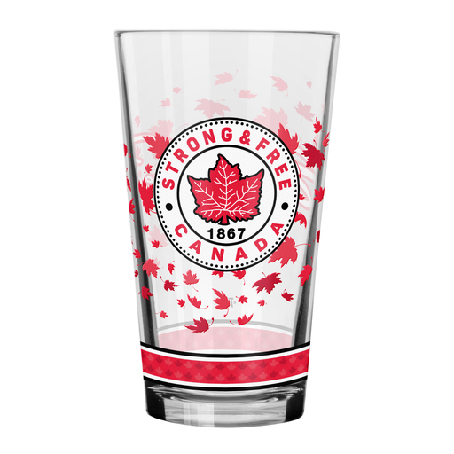 Strong and Free Canada 16 oz Mixing Glass