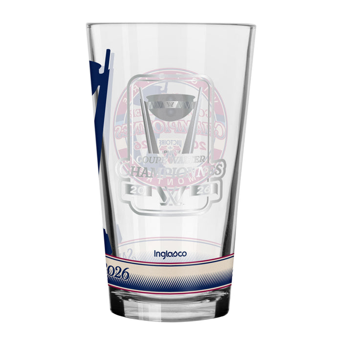 PWHL Montreal Victoire 2026 16 OZ Mixing Glass - Walter Cup Champs
