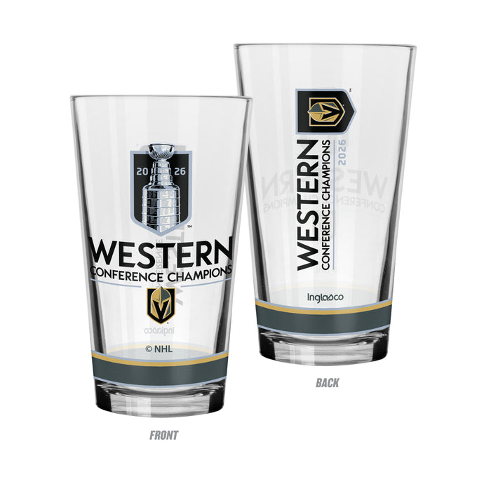 NHL Vegas Golden Knights Playoffs 2026 16 OZ Mixing Glass - Western Conference Champs