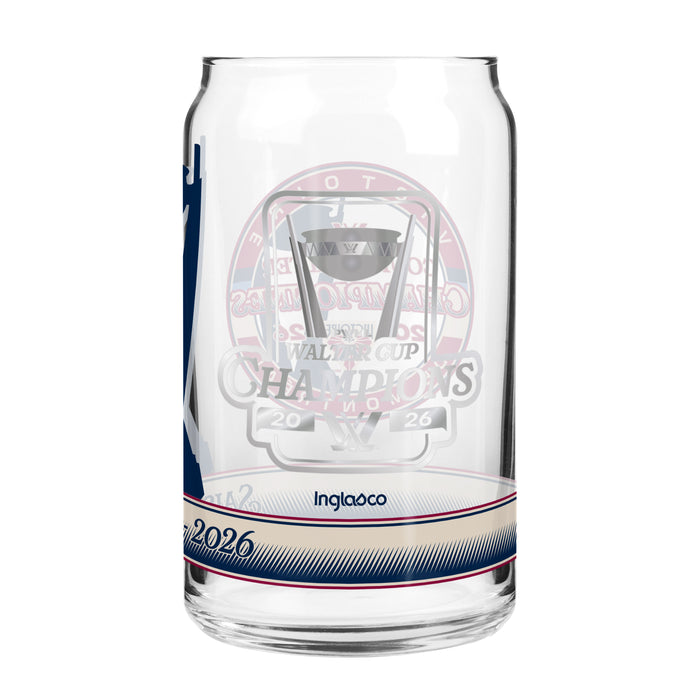 PWHL Montreal Victoire 2026 16 OZ Can Glass - Walter Cup Champs