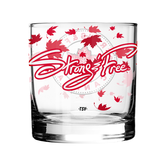 Verre à whisky Strong and Free Canada 10 oz