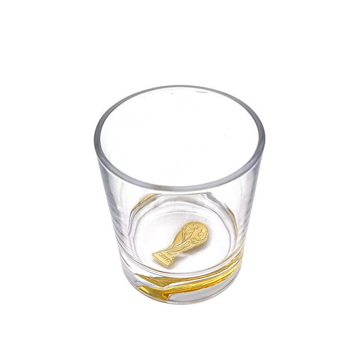 FIFA 2026 7.8 OZ Whisky Glass With Embossed Trophy