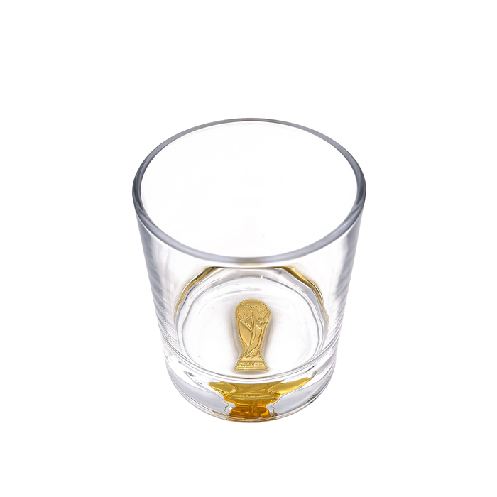 FIFA 2026 7.8 OZ Whisky Glass With Embossed Trophy