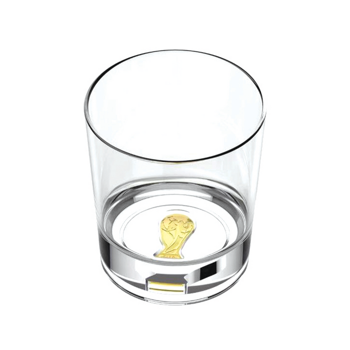 FIFA 2026 7.8 OZ Whisky Glass With Embossed Trophy