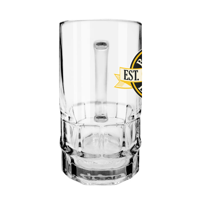 NHL Boston Bruins 18 Oz Beer Stein Glass Banner Design