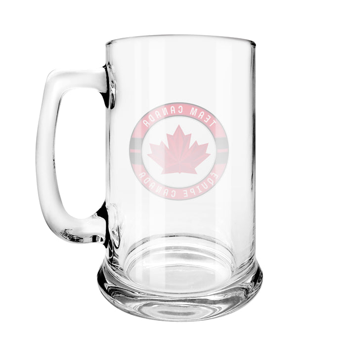 Hockey Canada 2026 Olympic Games Beer Stein Glass 18 Oz