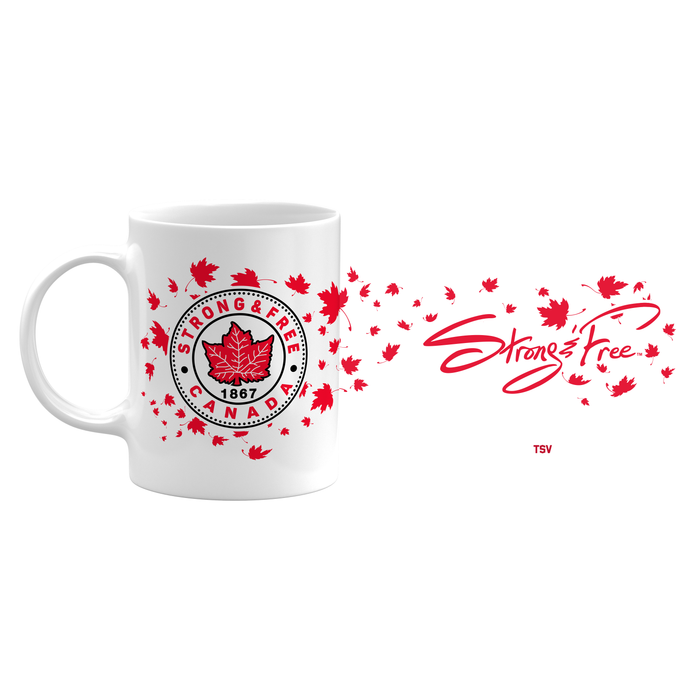 Strong and Free Canada 11 oz Sublimated Ceramic Mug