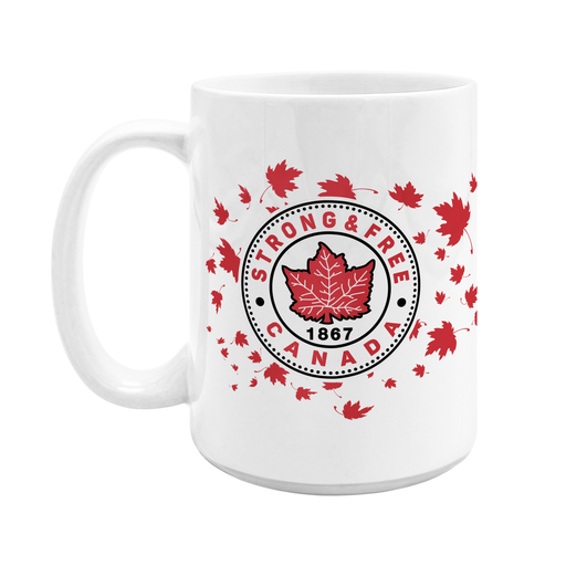 Strong and Free Canada 15 oz Sublimated Ceramic Mug