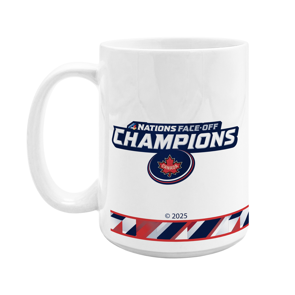 NHL 4 Nations Face-Off 2025 Canada Champions Ceramic Mug