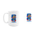 FIFA World Cup 26 Toronto white ceramic mug shown with enlarged blue trophy and CN Tower logo print