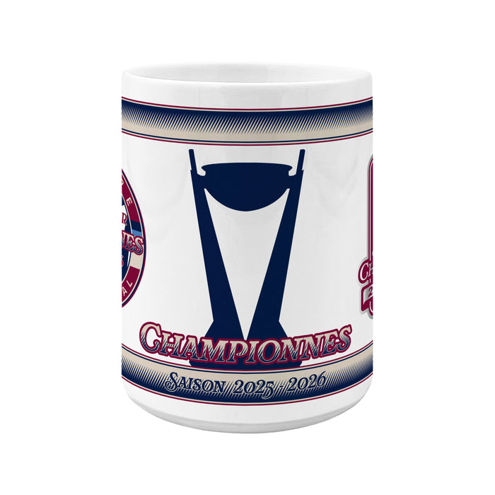 PWHL Montreal Victoire 2026 15 OZ Sublimated Coffee Mug - Walter Cup Champs