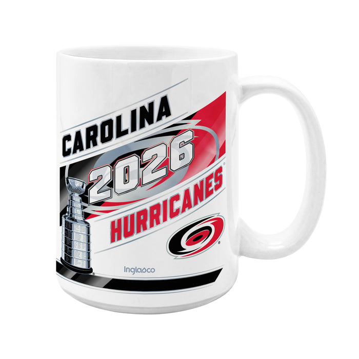 NHL Stanley Cup Champs 2026 15 Oz Sublimated Coffee Mug  Full Wrap Carolina Hurricanes