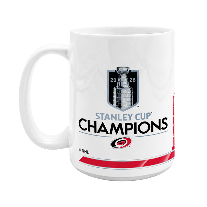 NHL Stanley Cup Champs 2026 15 Oz Sublimated Coffee Mug Stats Carolina Hurricanes