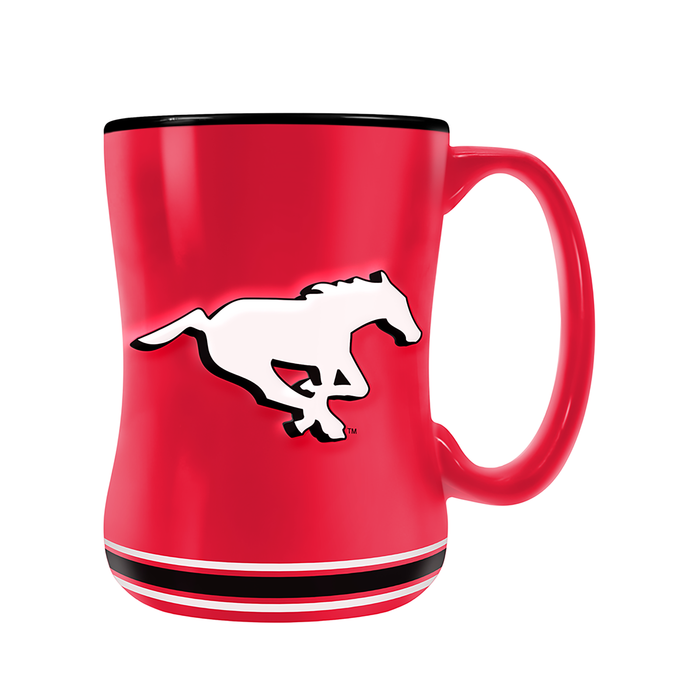 Tasse sculptée avec écusson de l'équipe des Stampeders de Calgary de la LCF (14 oz)