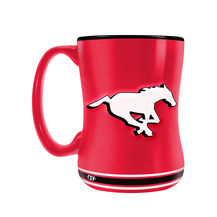Calgary Stampeders Team Crest Sculpted Mug (14 oz)