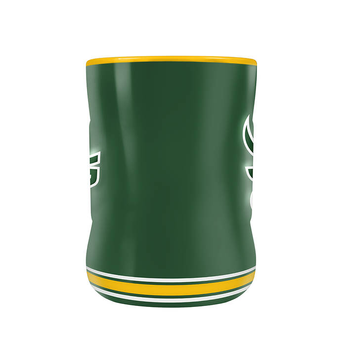 Tasse sculptée avec écusson de l'équipe des Elks d'Edmonton de la LCF (14 oz)