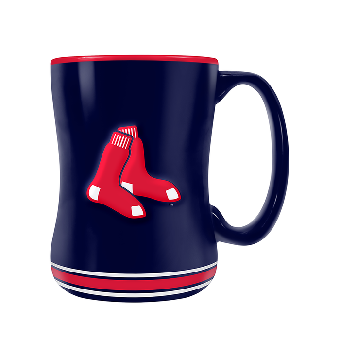 MLB Boston Red Sox Team Crest Sculpted Mug (14 oz)