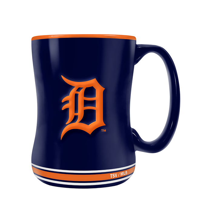 Detroit Tigers Team Crest Sculpted Mug (14 oz)