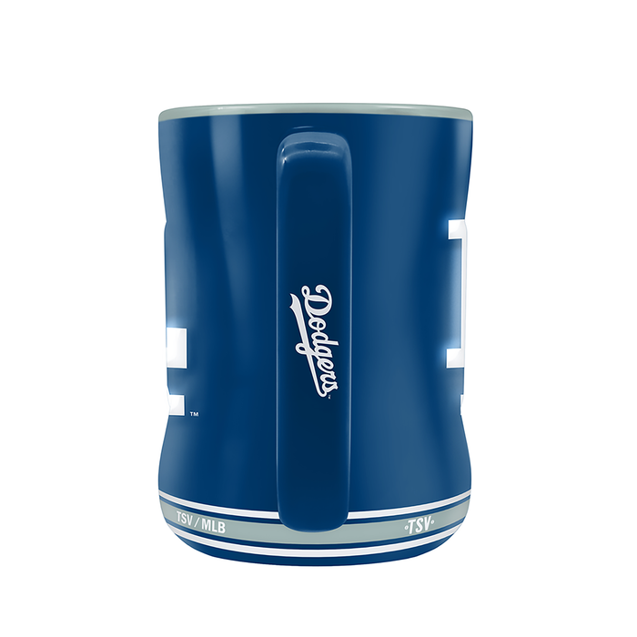 Tasse sculptée avec écusson de l'équipe MLB des Dodgers de Los Angeles (14 oz)