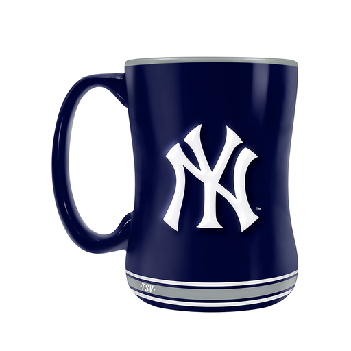 New York Yankees Team Crest Sculpted Mug (14 oz)