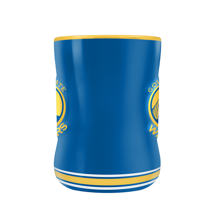 Tasse sculptée avec écusson de l'équipe NBA Golden State Warriors (14 oz)
