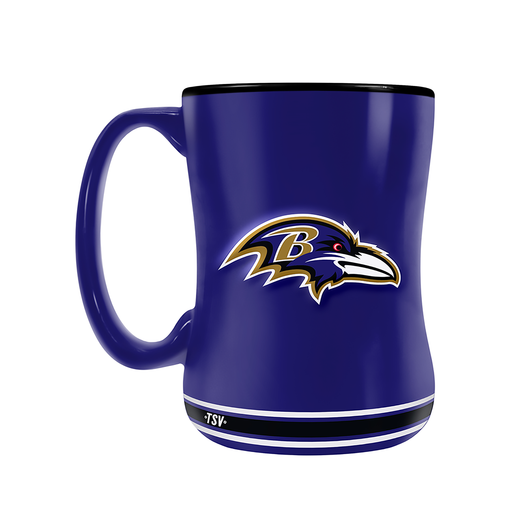Baltimore Ravens Team Crest Sculpted Mug (14 oz)