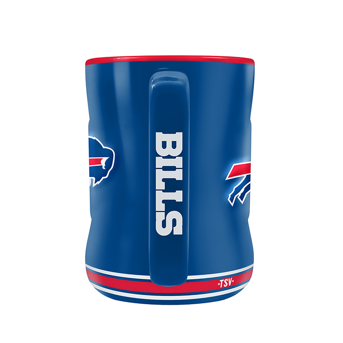 NFL Buffalo Bills Team Crest Sculpted Mug (14 oz)