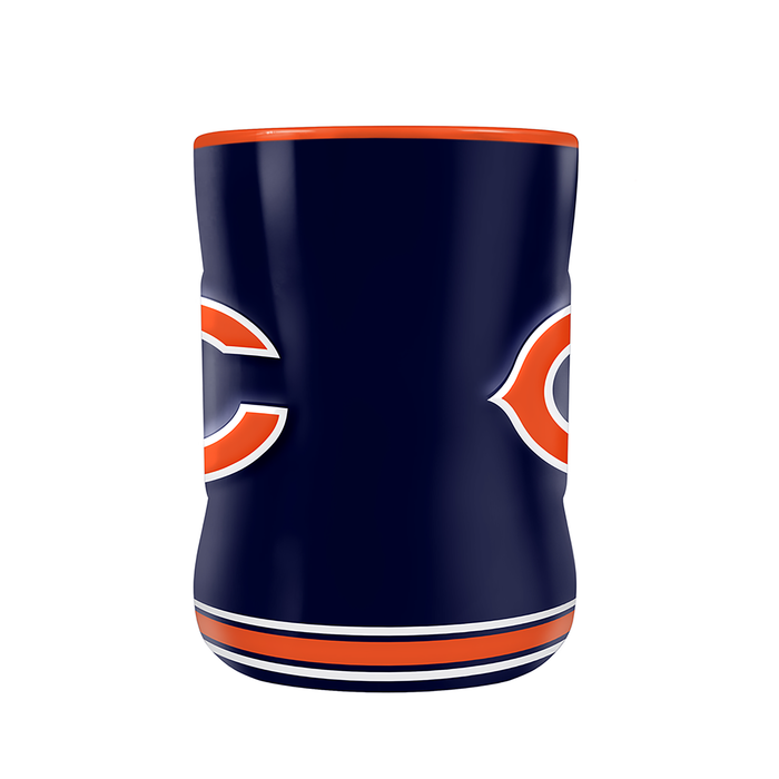 Tasse sculptée avec écusson de l'équipe NFL Chicago Bears (14 oz)