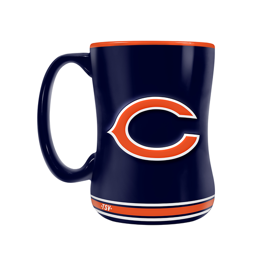 Chicago Bears Team Crest Sculpted Mug (14 oz)