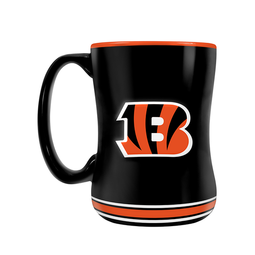 Cincinnati Bengals Team Crest Sculpted Mug (14 oz)
