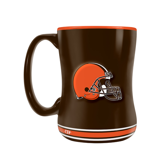 Cleveland Browns Team Crest Sculpted Mug (14 oz)