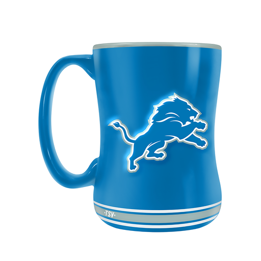 Detroit Lions Team Crest Sculpted Mug (14 oz)